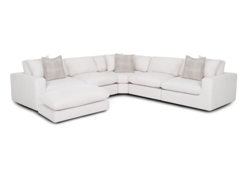 Casual 5-Piece U-Shaped Modular Sectional