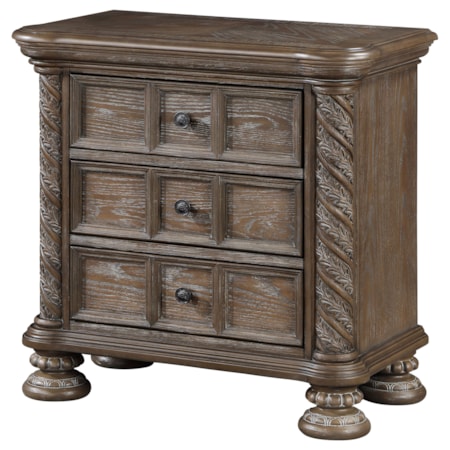 Emmett 3-drawer Nightstand