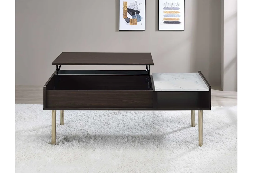 Carrie Lift-Top Cocktail Table by Steve Silver at Darvin Furniture