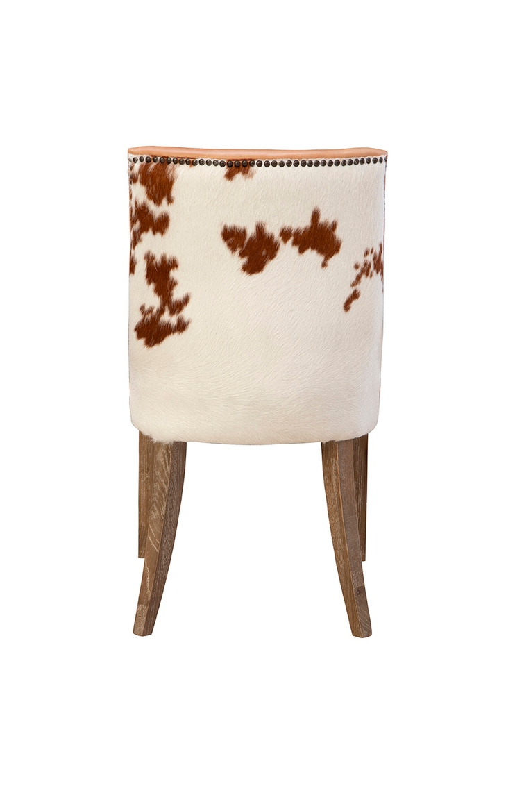 Dining Chair with Hair-on-Hide Back