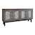 International Furniture Direct Cosalá Rustic Brown 4-Door Console Table