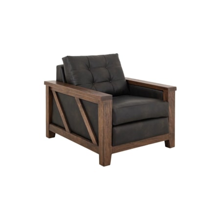 Button Tufted Arm Chair