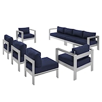 Outdoor 7 Piece Sectional Sofa Set