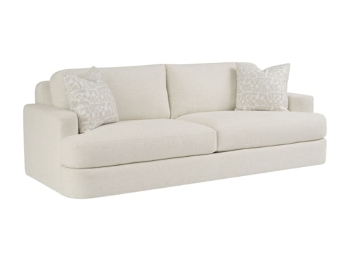 Modern Casual Track-Arm Sofa with T-Style Seat Cushions