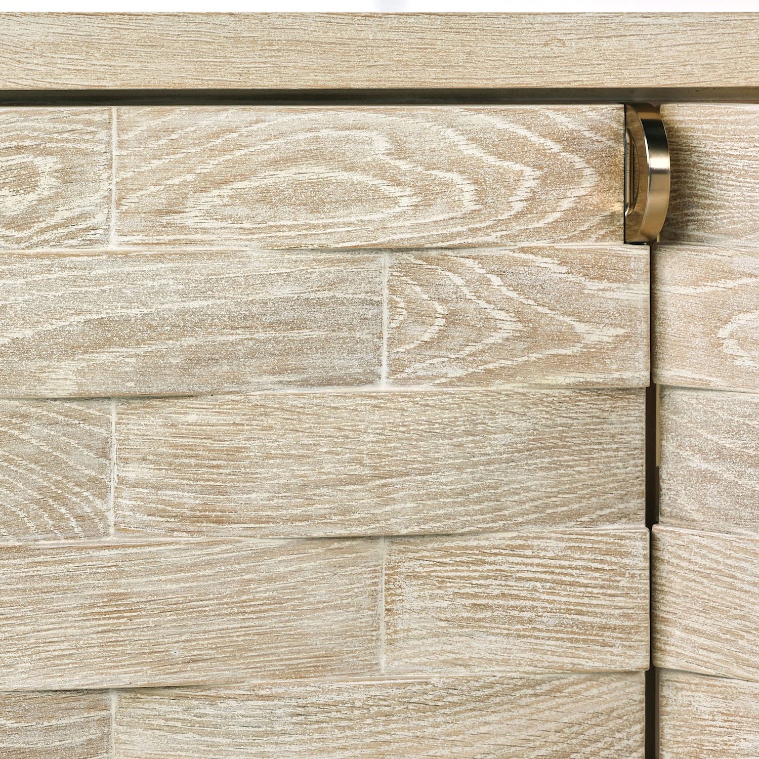 4-Door Limed Credenza w/Adjustable Shelves