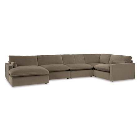 5-Piece Sectional with Chaise