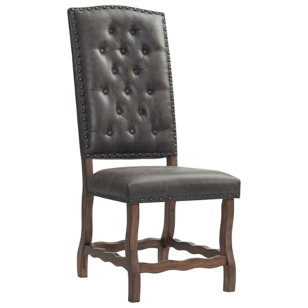 Tufted Tall Back Side Chair