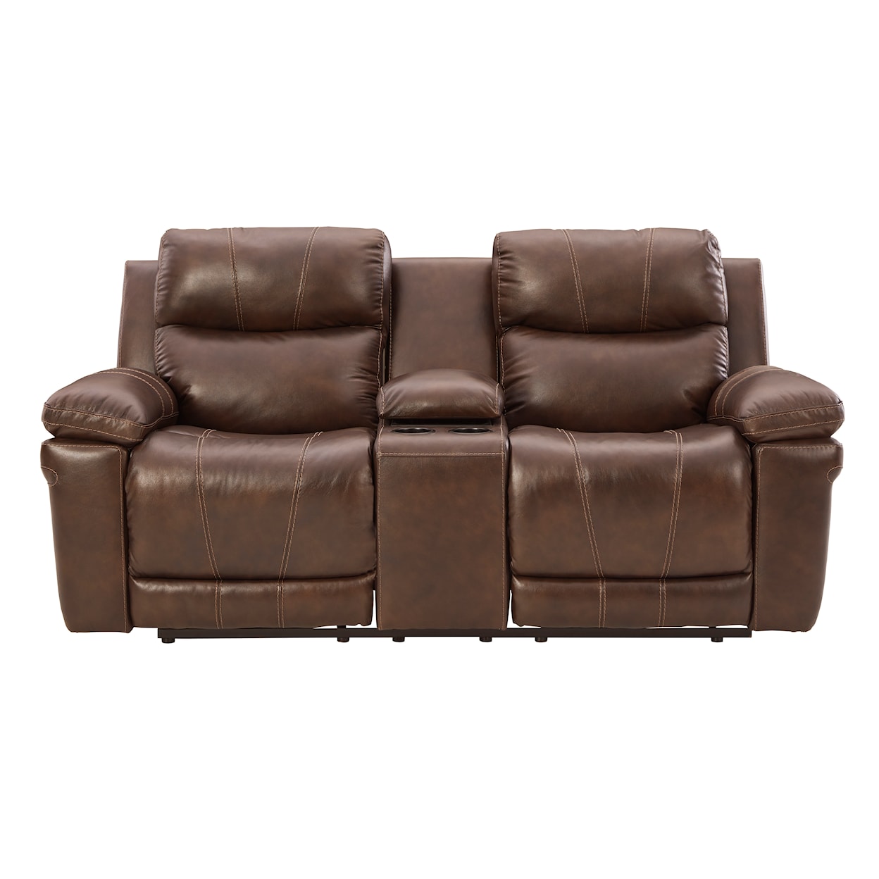 Ashley Furniture Signature Design Edmar Power Reclining Loveseat with Console