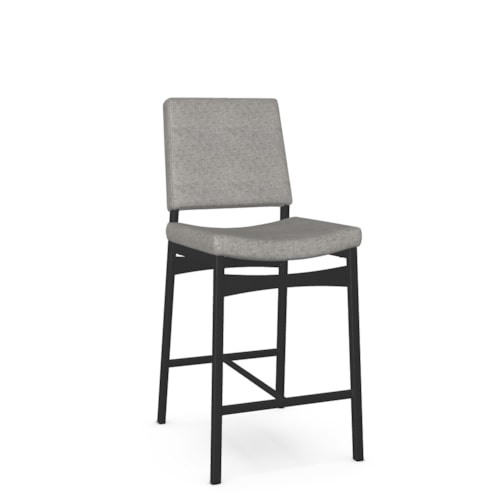 Contemporary Upholstered Counter Height Stool