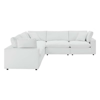 5-Piece Vegan Leather Sectional Sofa