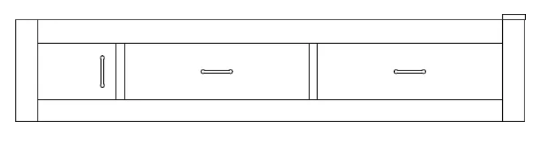 Twin Drawer Pedestal Bed