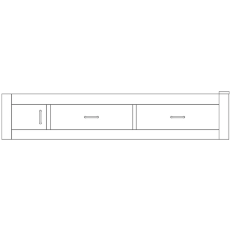 Twin Drawer Pedestal Bed