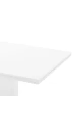 Armen Living Amanda Contemporary Rectangular Pedestal Dining Table
