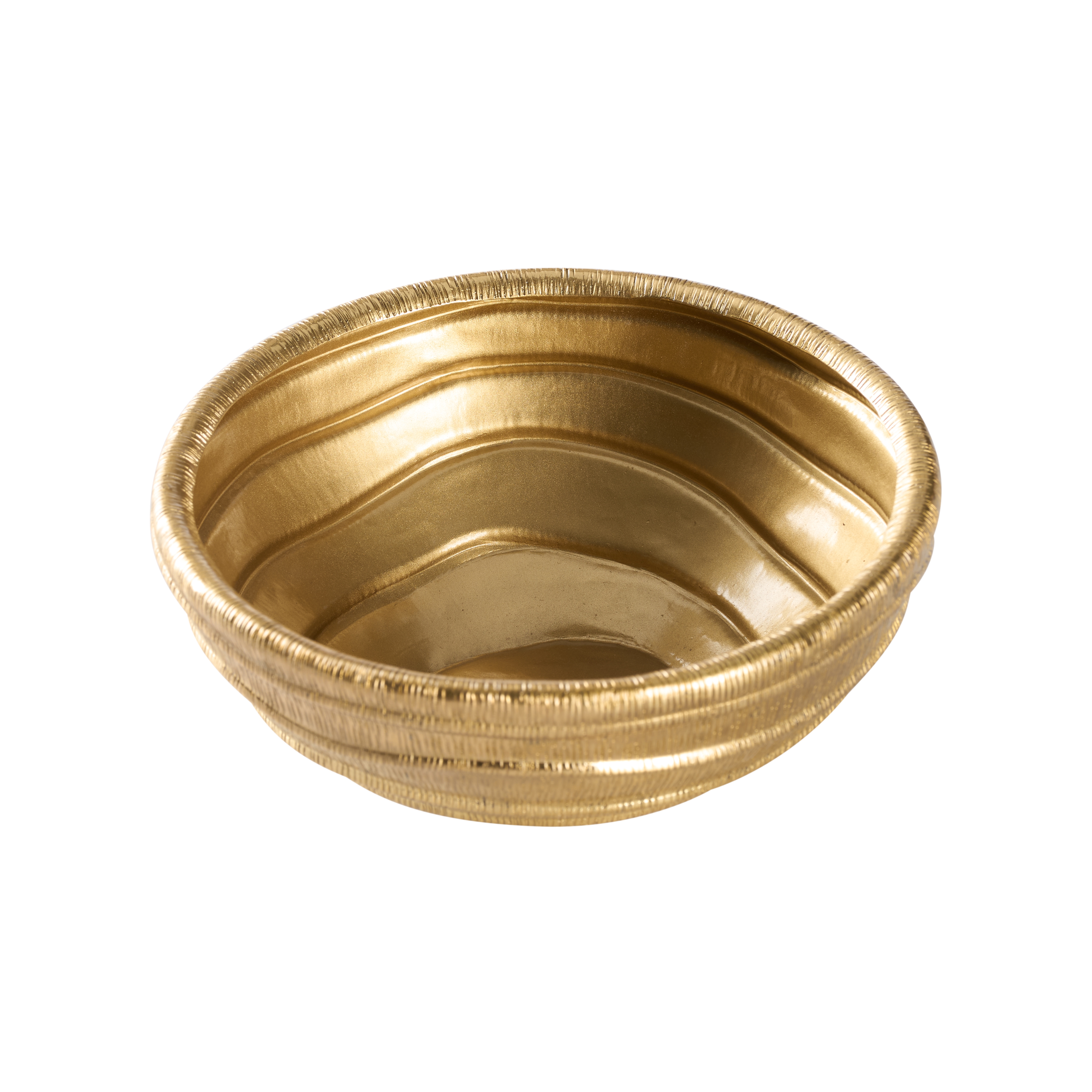 Chelsea House Chelsea House Misc Small Ripple Brass Bowl