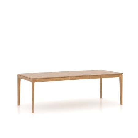 Rectangular wood table