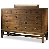 Transitional 9-Drawer Dresser with Soft-Close Drawers