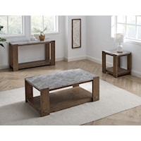 Libby Farmhouse 3-Piece Sintered Stone Table Occasional Set