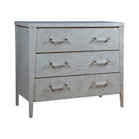 Transitional Accent Chest with Acrylic Hardware