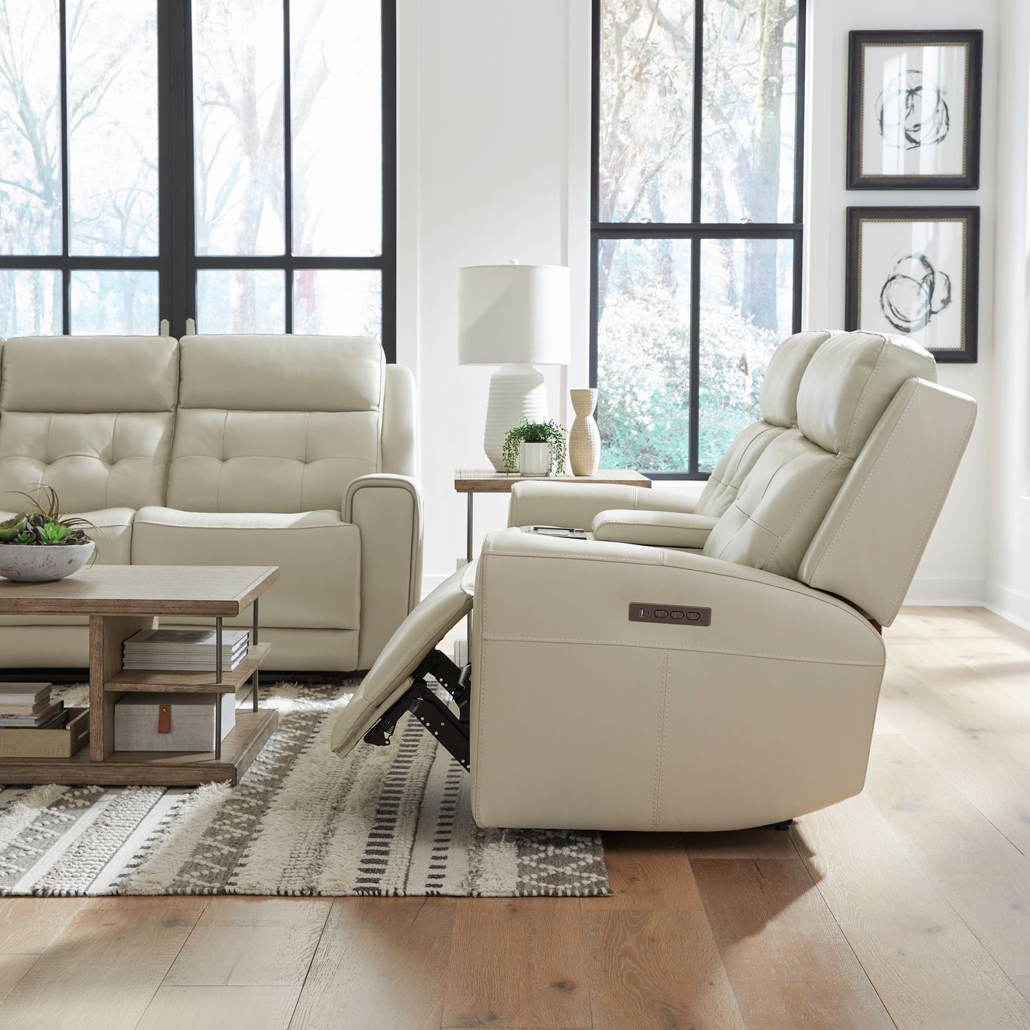 Wexner dual deals power reclining sofa