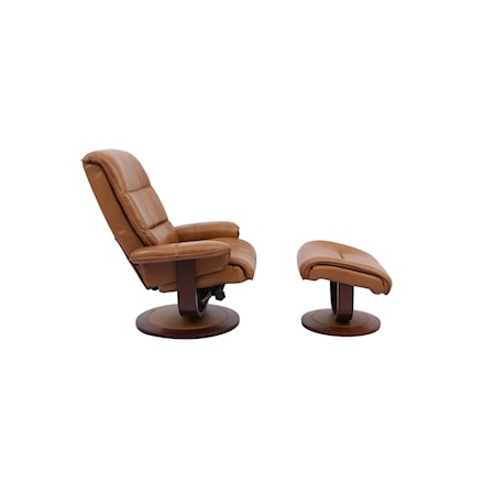 Swivel Chair and Ottoman