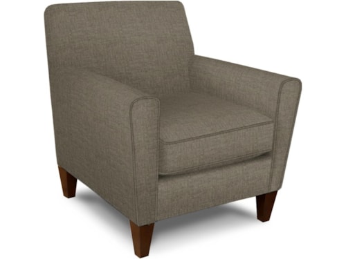 Transitional Arm Chair with High Tapered Legs