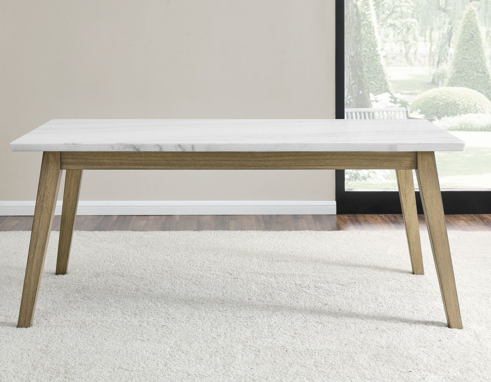 White Marble Top Dining Table