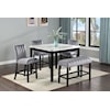 Crown Mark Pascal 5-Piece Counter Height Dining Set