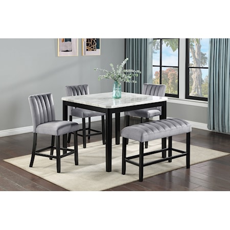 5-Piece Counter Height Dining Set