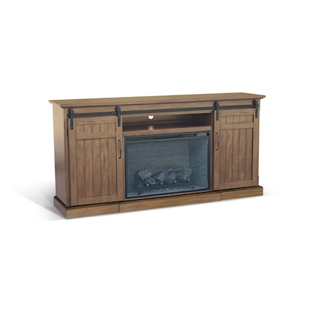 TV Console with Fireplace Option