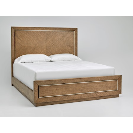 Rustic California King Panel Bed