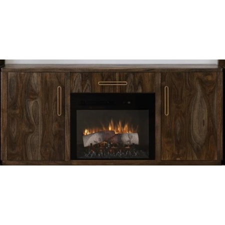 1-Drawer Entertainment Center with Fireplace