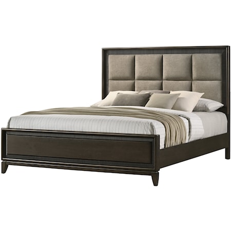 Saratoga Contemporary Upholstered Bed - Queen
