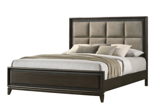 Saratoga Contemporary Upholstered Bed - King