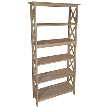 72'' X -Sided Bookcase