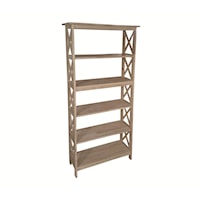 Farmhouse 72'' X -Sided Bookcase