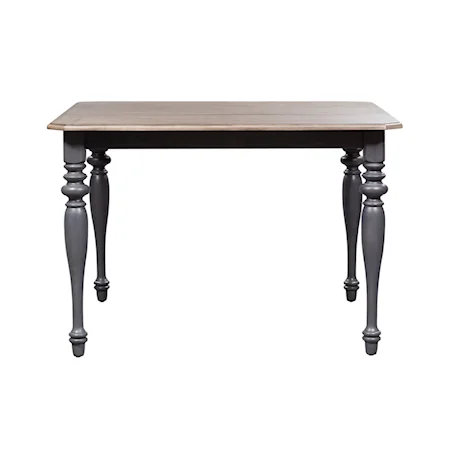 Farmhouse Rectangle Dining Table with Leaf Inserts