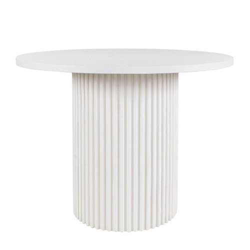 Contemporary 48" Round Dining Table with Pedestal Base