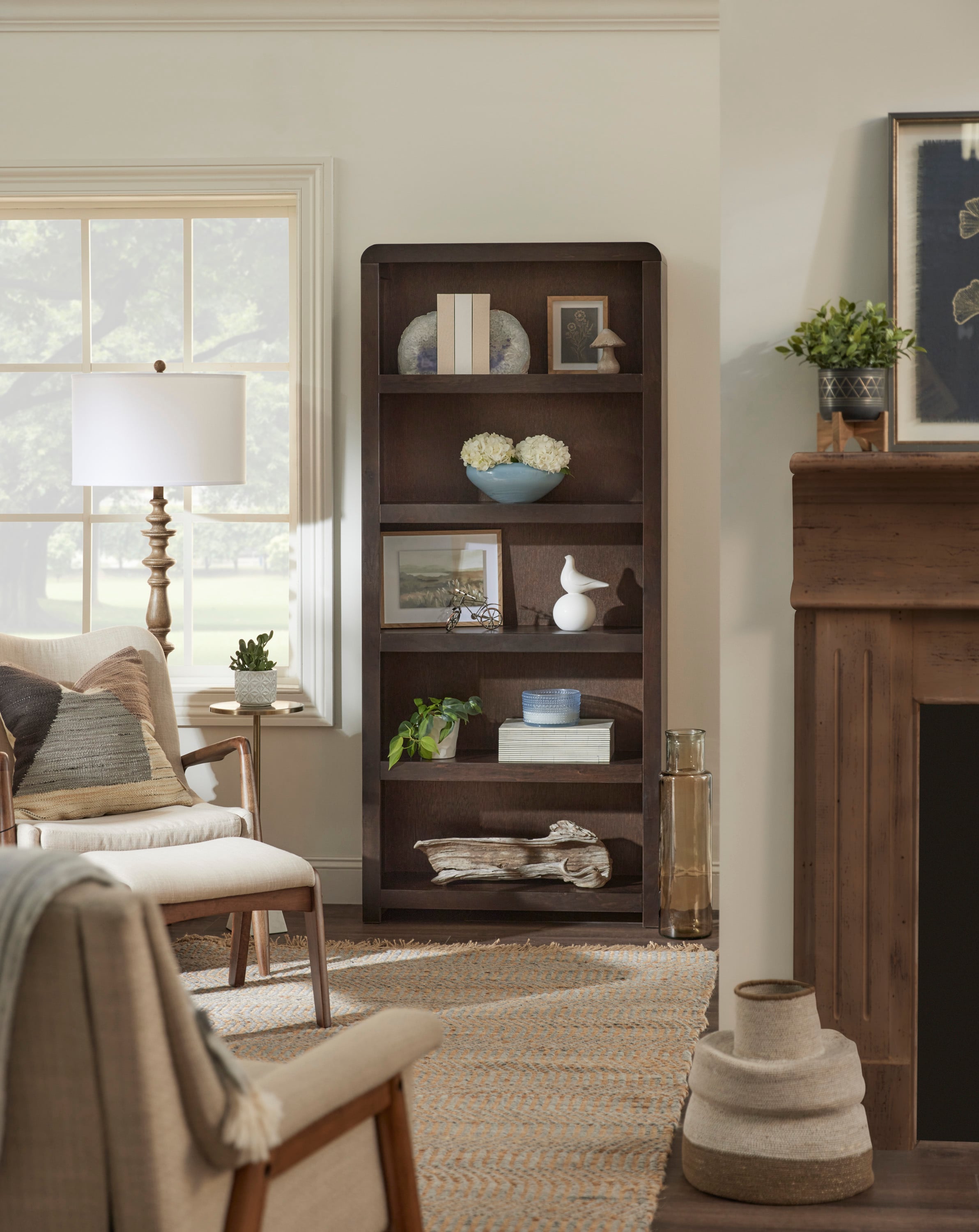 Aspenhome Taylor 5-Shelf 74" Bookcase