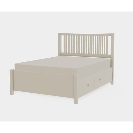 Atwood Queen Both Drawerside Spindle Bed