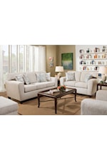 Nicola Home 3100 Contemporary Loveseat with Track Armrests