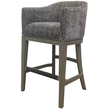 Upholstered Swivel Barstool