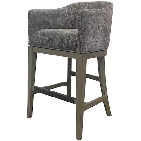 Upholstered Swivel Barstool