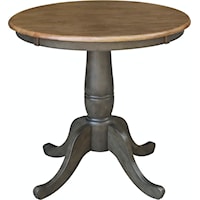 Transitional Round Dining Table