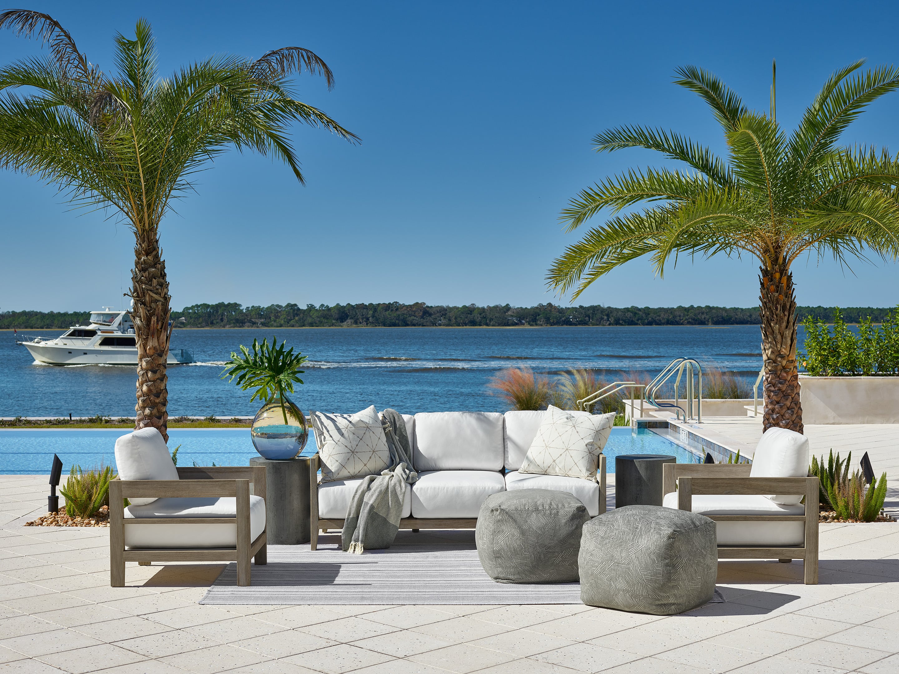 Universal Special Order Bottega Outdoor Ottoman
