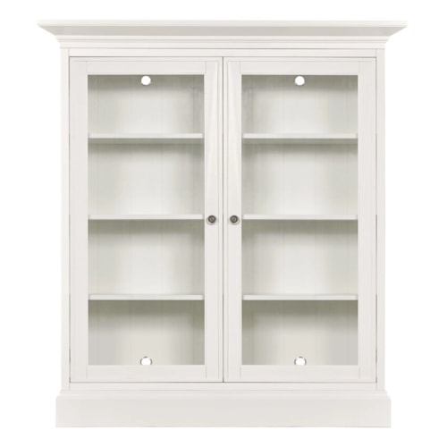 Transitional Display Cabinet with Glass Doors