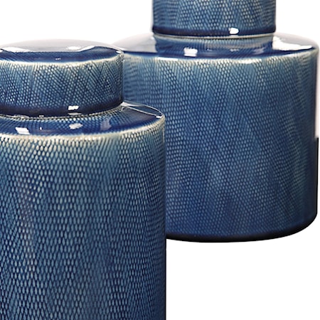 Saniya Blue Containers, S/2