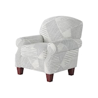 Accent Chair with Rolled Arms