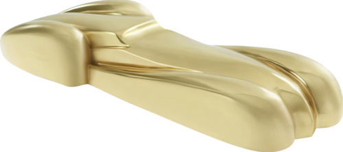 Casual Brass Racecar Figurine