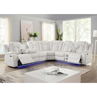 Contemporary Orion 3-Piece Sectional Sofa with Bluetooth Speaker