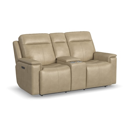 Power Reclining Console Loveseat